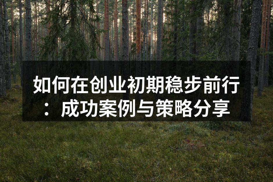 如何在创业初期稳步前行：成功案例与策略分享